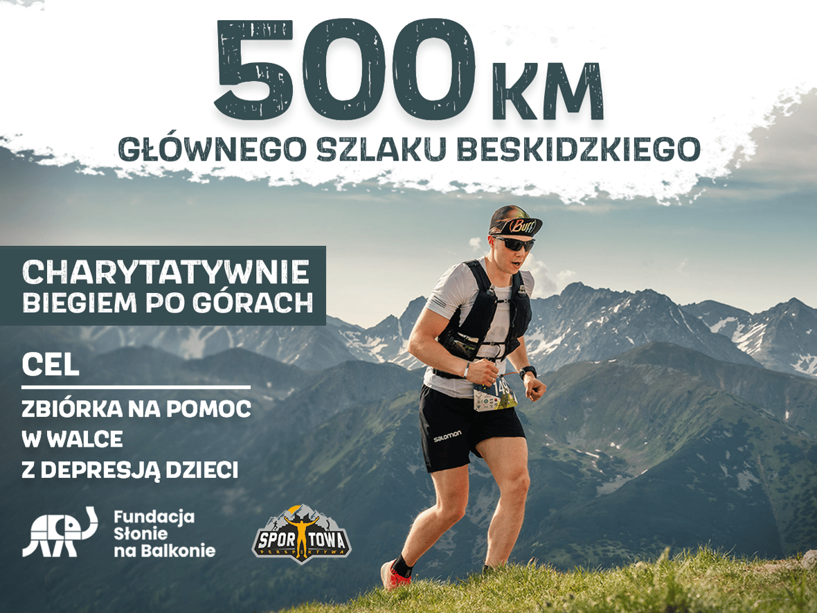 500 kilometrów biegiem po górach dla dzieci z depresją - zdjęcie główne
