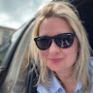 Barbara Kowalewska z aniołkiem Kamisiem