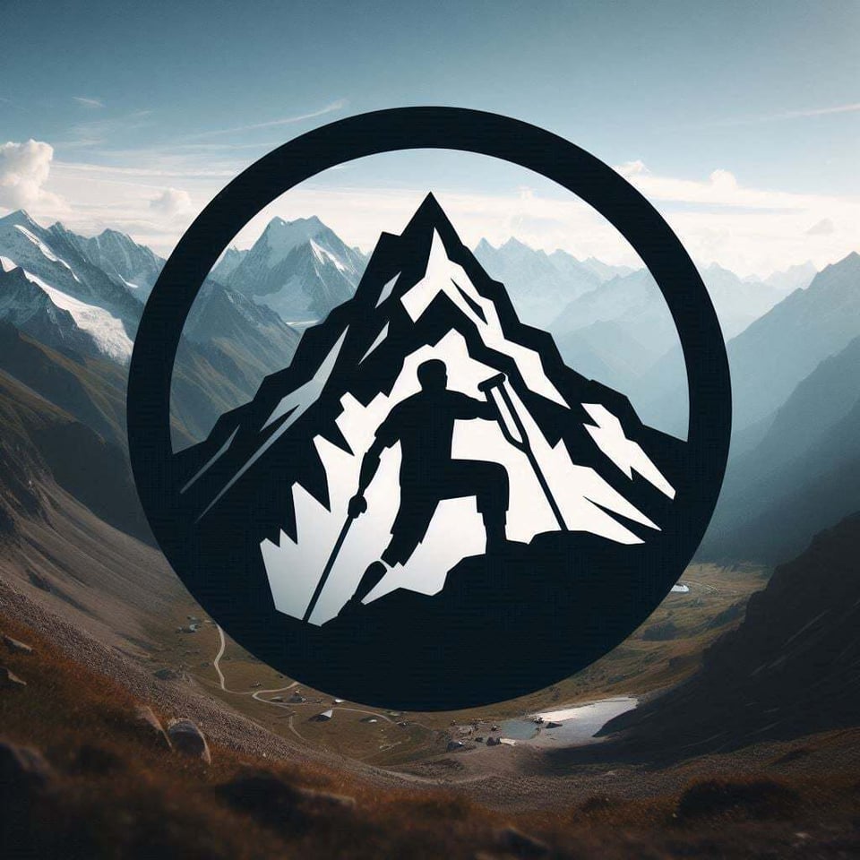 "POD&nbsp;GÓRĘ"  AMPUTOWANI - logo organizacji