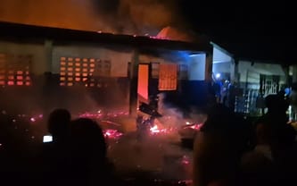 Pożar gimnazjum