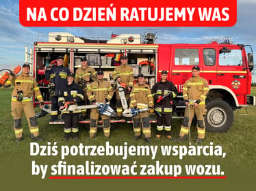 Wóz, który jutro może ratować Twój dom. Wsparcie dla OSP Sarbka-Sarbia 🚒 - zdjęcie główne