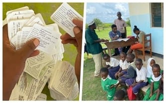 Dzieci z wioski Kwamneke