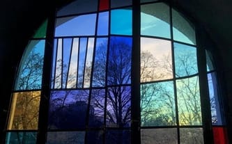 Witraże u św. Rocha