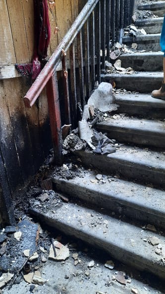 Pomoc pogorzelcom Ochotnicza Straż Pożarna w Kopaczowie