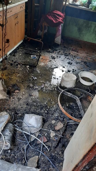 Pomoc pogorzelcom Ochotnicza Straż Pożarna w Kopaczowie