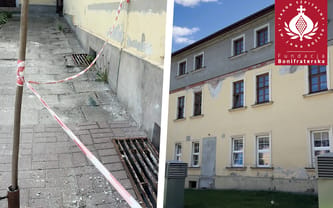 Woda i wilgoć przedostają się do środka! Pilnie potrzebny remont elewacji Domu Pomocy Społecznej dla 116 osób niepełnosprawnych