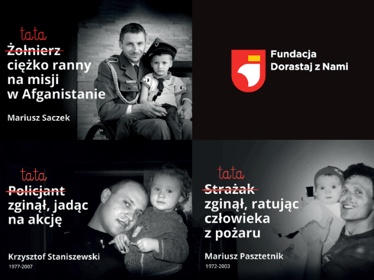 Dla Ciebie zginął żołnierz, strażak, policjant, a dla nich TATA! Pomóż dzieciom Bohaterów. - main photo