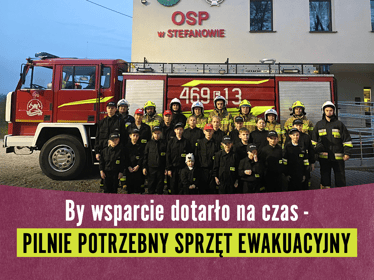 Pomóż strażakom z&nbsp;OSP Stefanów ratować ludzkie życie❗️ - zdjęcie główne