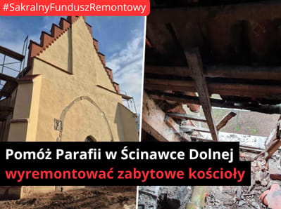 Pomóż nam wyremontować zabytkowe kościoły parafii św. Jakuba Apostoła w Ścinawce Dolnej - zdjęcie główne