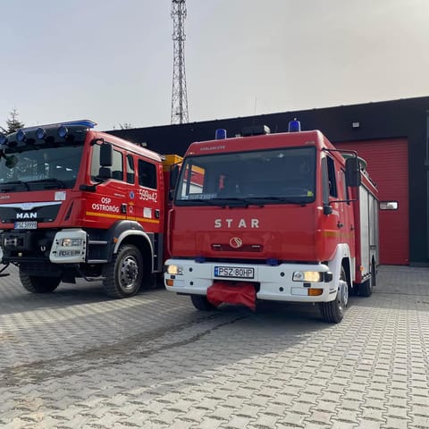 Ochotnicza Straż Pożarna w&nbsp;Ostrorogu - logo organizacji