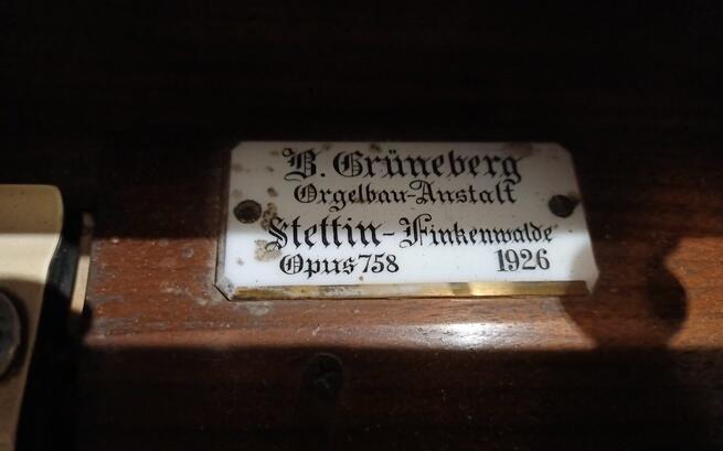 Remont organów Grueneberga - Szczecin Stołczyn