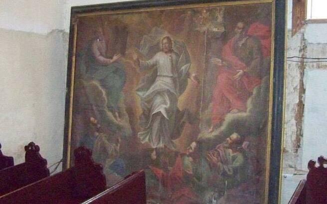 Konserwacja obrazu BICZOWANIE CHRYSTUSA z XVIII wieku.