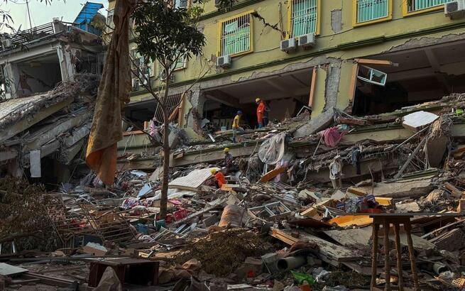 Silne trzęsienie ziemi wstrząsnęło Mjanmą