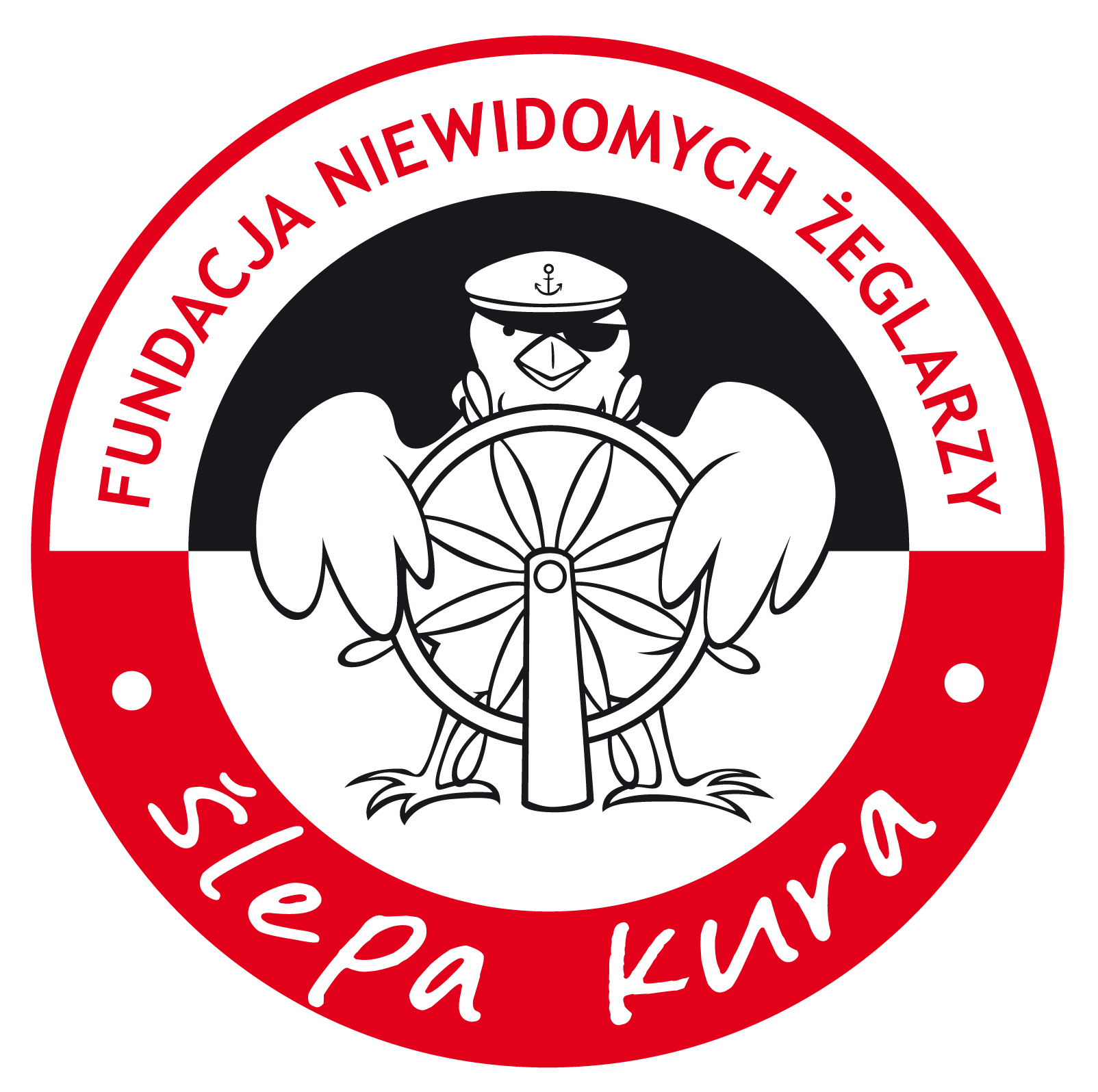Fundacja Niewidomych Żeglarzy "Ślepa Kura" - logo