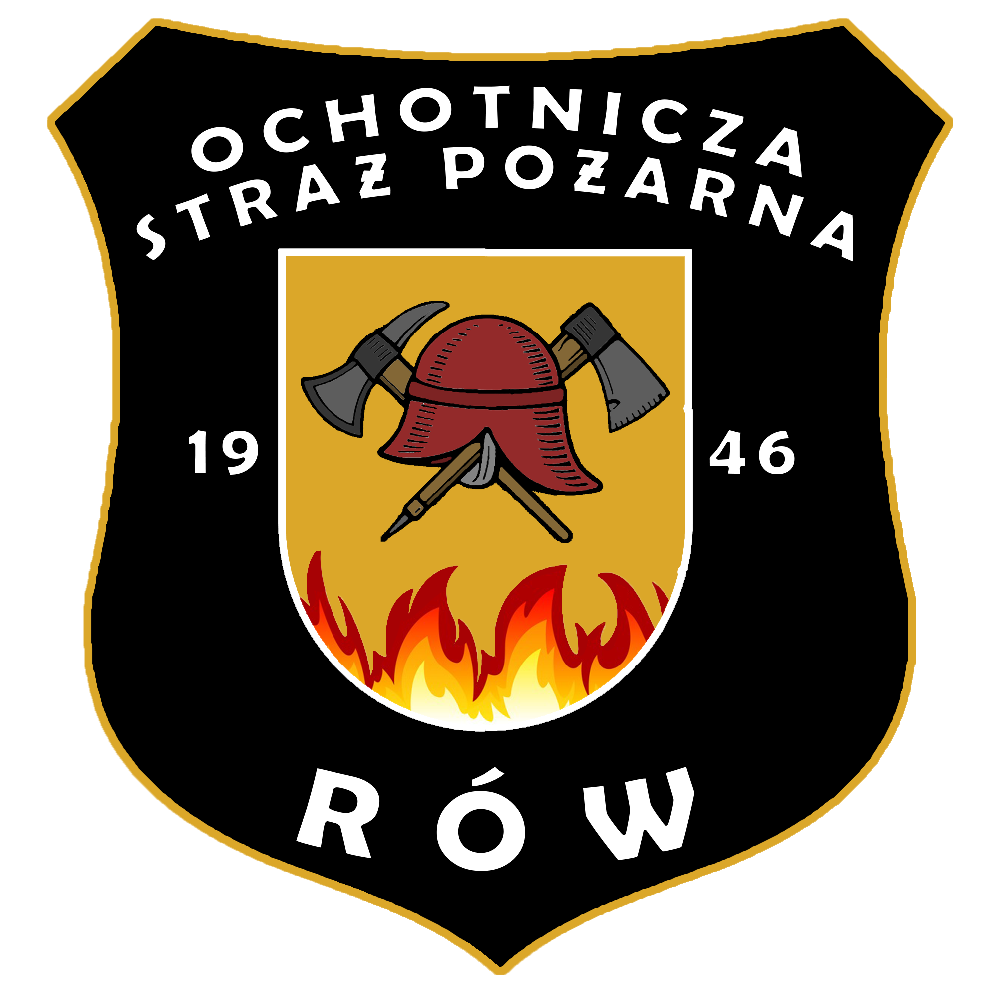 Ochotnicza Straż Pożarna w Rowie - logo