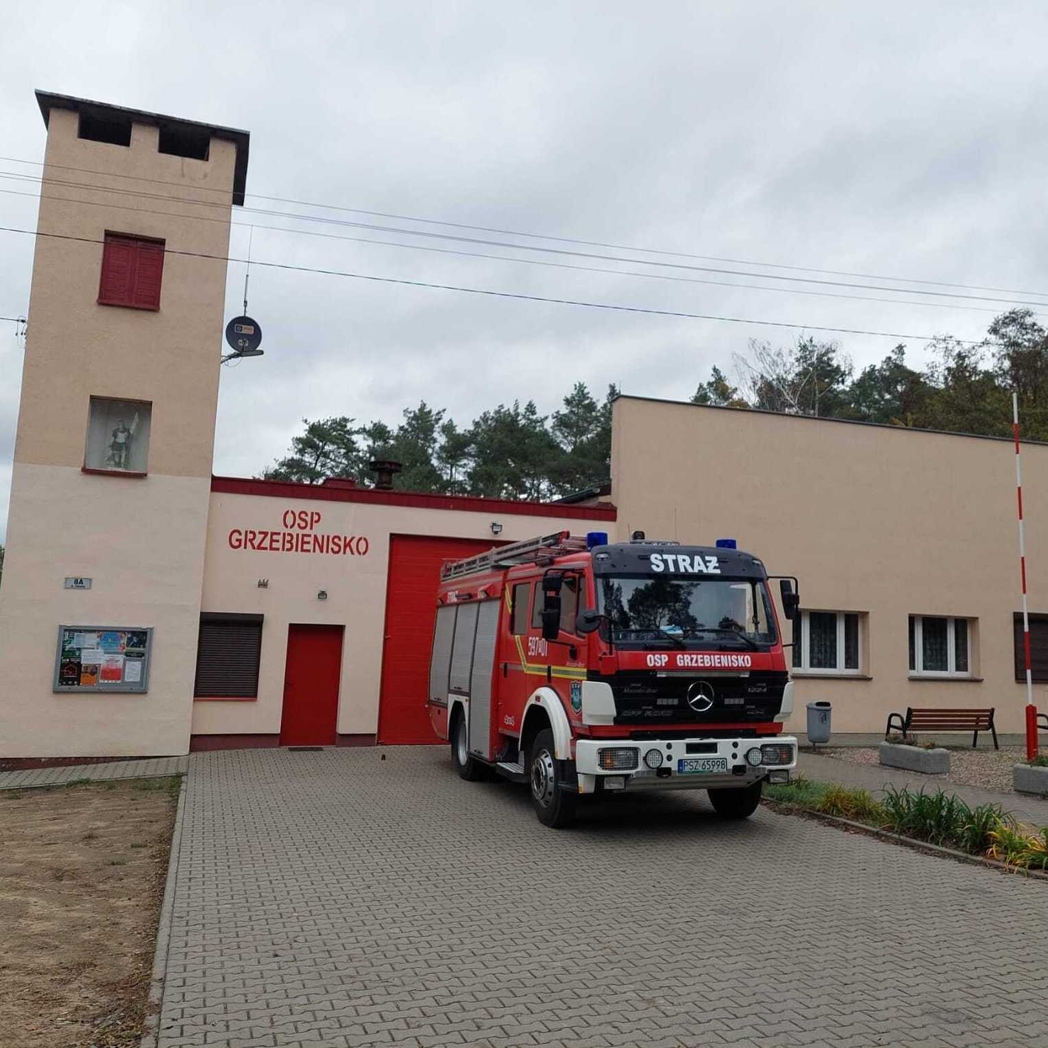 OCHOTNICZA STRAŻ POŻARNA W&nbsp;GRZEBIENISKU - logo